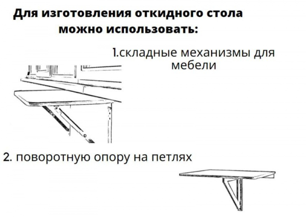 13 идей откидных столов, которые можно сделать своими руками